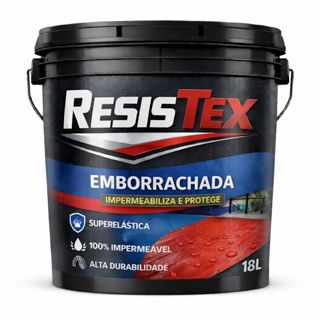 Tinta Emborrachada Resistex Premium 18kg — Parede Interna e Externa | Alta Resistência e Impermeabilizante em Oferta na Shopee