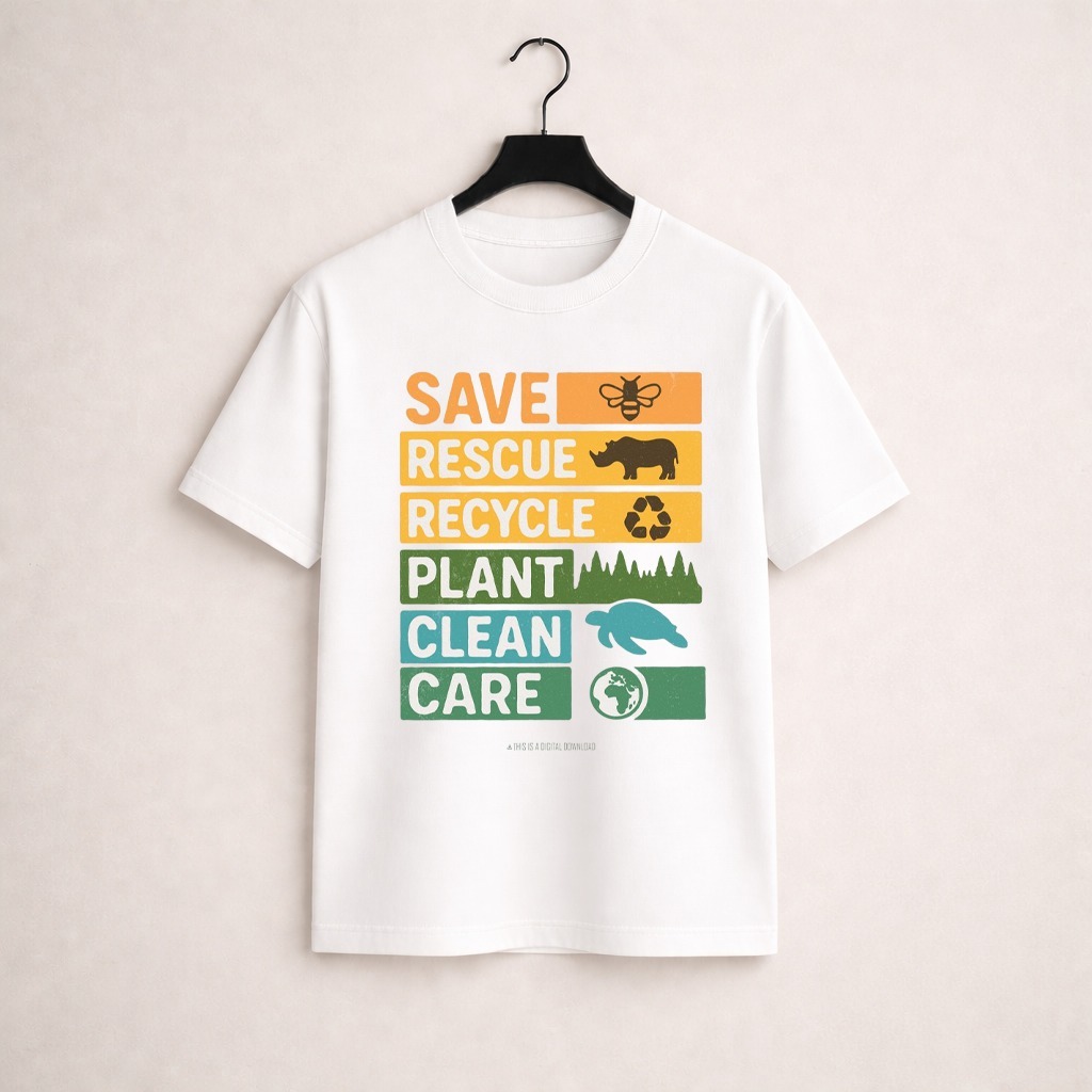 Camiseta Unissex Meio Ambiente Planeta Terra Sustentável Algodão