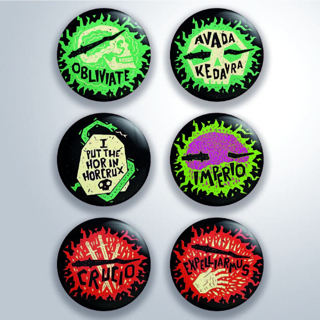 Bottons Feitiços Harry Potter