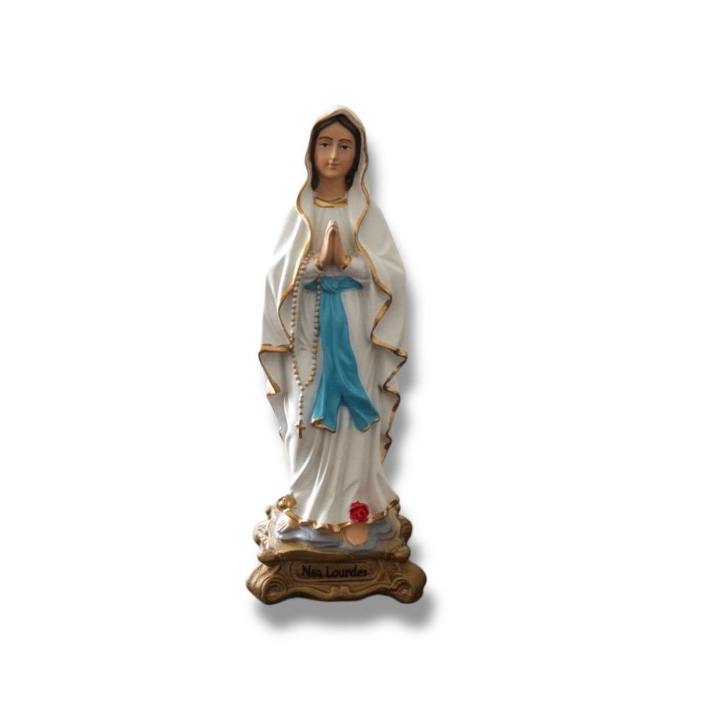 Imagem Nossa Senhora De Lourdes 15Cm Em Resina Nobre