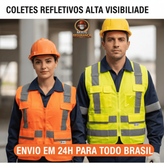 Colete Refletivo Alta Visibilidade Kalipso em Oferta na Shopee
