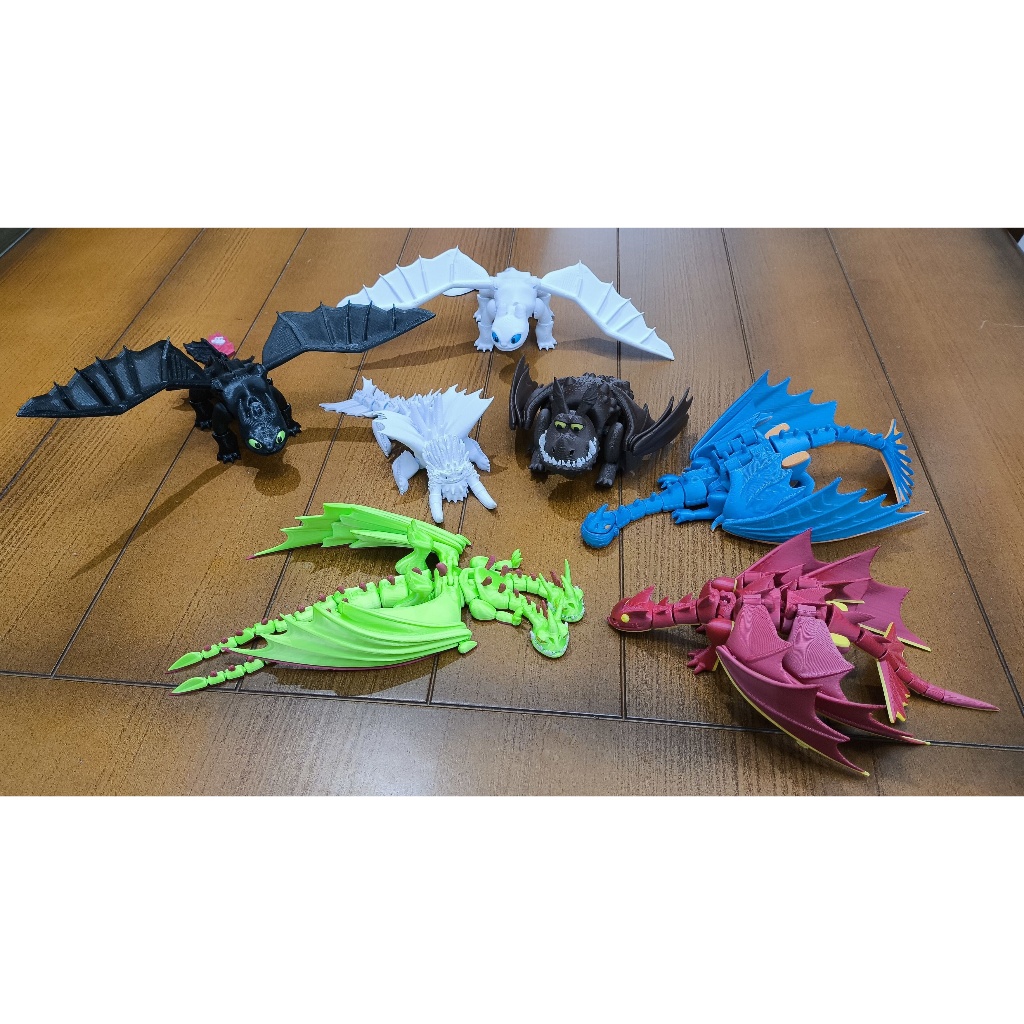 Dragão Como Treinar Seu Dragão 3D Premium Articulado em Alta Qualidade