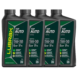 Kit 4 Oleo Motor Lubrax Valora 5w30 Sintético 1lt Ônix 1.0/1.4 (2012 a 2019)