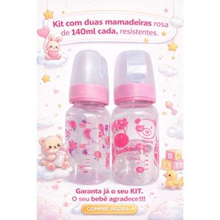 Kit Mamadeira 140ml Rosa 2 Unidades Oferta em Oferta na Shopee