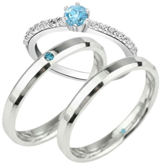 Par de Alianças Prata 950 2mm Chanfrada Polida + Solitário | Personalizado Cravejado em Oferta na Shopee