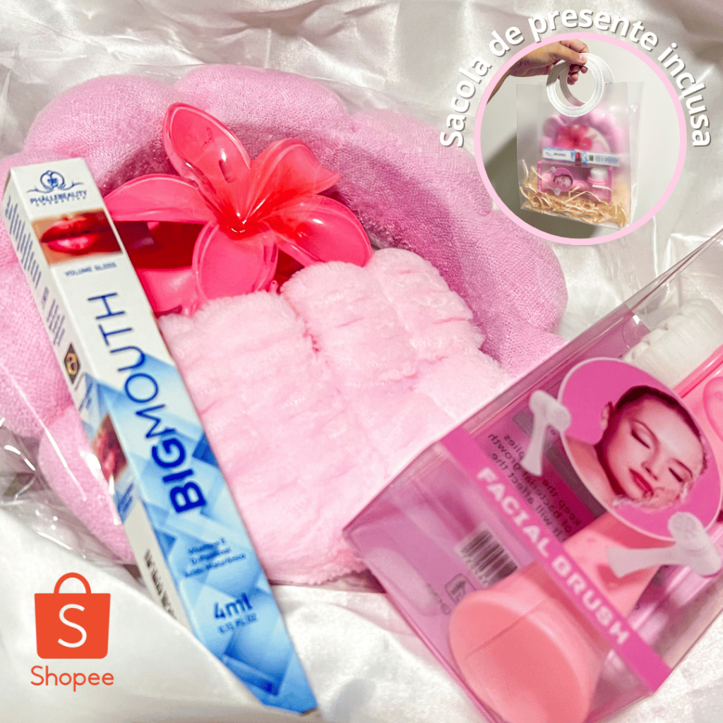 Queima de Estoque - Kit Completo skincare Kit Presente para Mulher Skin Care Feminino Autocuidado Rosa Kit para Namorada