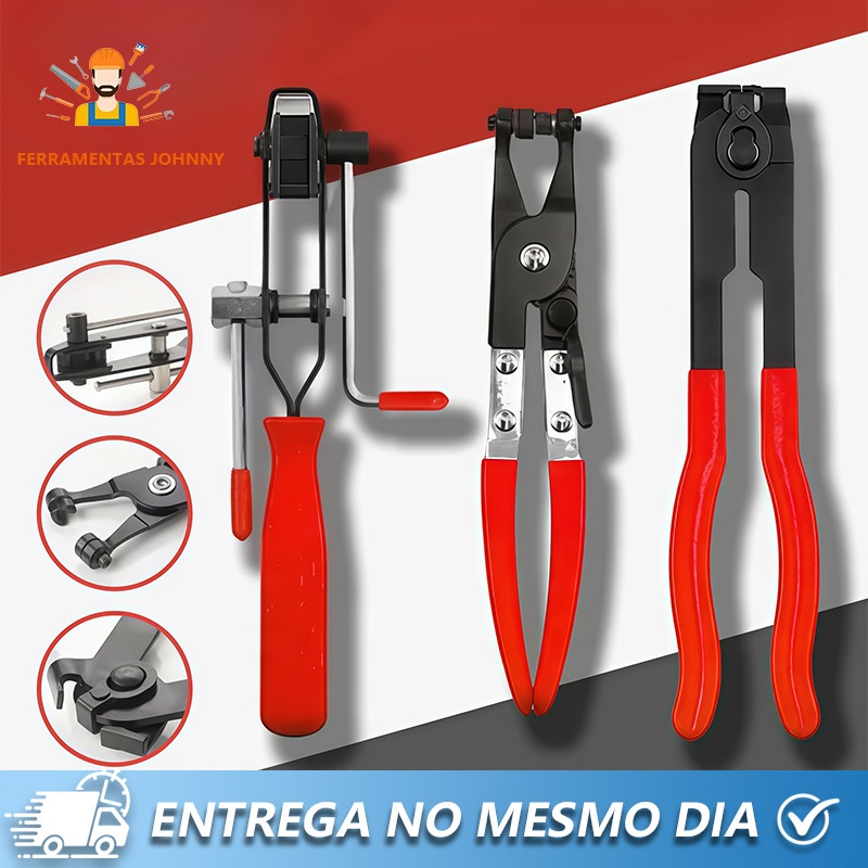 Kit 3 Alicates ：Abraçadeiras Radias + Abraçadeiras Elásticas，Fixação De Bota Cv Grampos