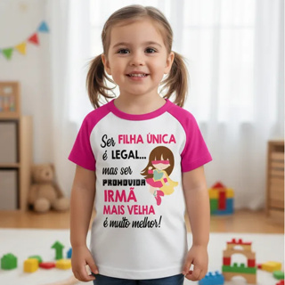 Camiseta Fui Promovido A Irmã Mais Velha Chá revelação Chá de bebe em Oferta na Shopee