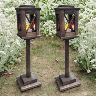 2 Postes Natalino de madeira, enfeite para mesa , decoração festa junina, decoração rústica 38cm em Oferta na Shopee