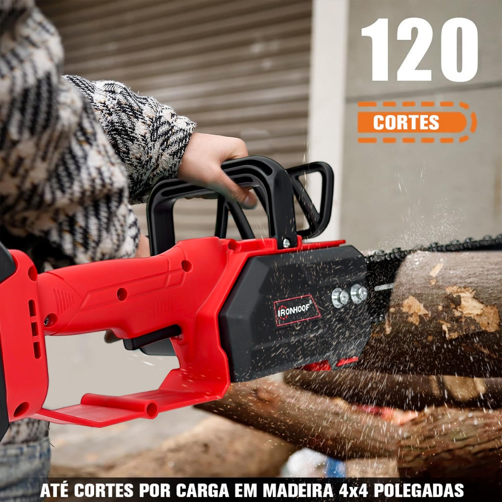 Detalhes do 16 Polegada Motosserra Elétrica A Bateria 1600w Brushless Bivolt