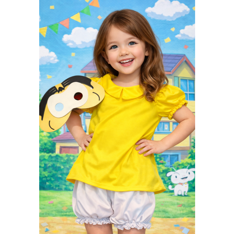 FANTASIA INFANTIL MAGALI - TURMA DA MONICA PARA CARNAVAL FESTAS DIVERSÃOCOM EVA