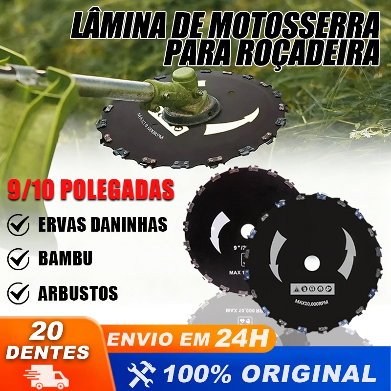 Disco de 20 Dentes para Rocadeira em Aco de Alta-Durabilidade e Eficiencia no Corte de Vegetacao