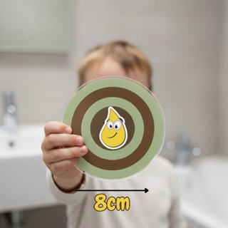 Adesivo Alvo do xixi e cocô em acrílico com adesivo privada vaso sanitário e  banheiro Desfralde em Oferta na Shopee