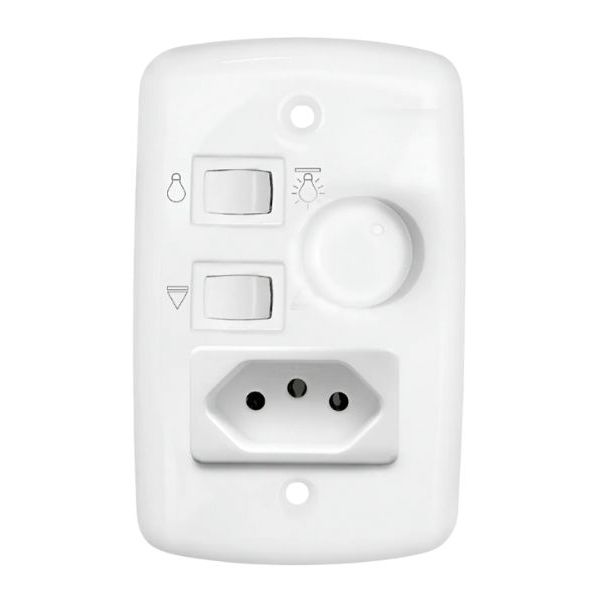 Conjunto Controle Ventilador Com Tomada Bivolt 400w Ventisol
