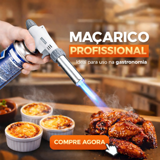 Maçarico Culinário Profissional Com Regulagem em Oferta na Shopee
