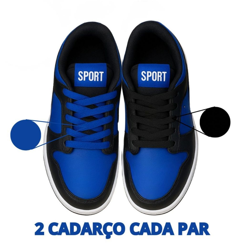 Tênis Casual Unissex Premium Colorido Confortável com 2 Cadarços | Estilo Urbano