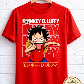 Camiseta One Piece Luffy Unissex 100% Algodão Estampa DTF Anime Streetwear em Oferta na Shopee