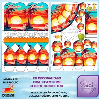 TEMA TARDEZINHA LEMBRANCINHA PERSONALIZADOS COM OU SEM NOME - 80/160 ITENS - ENVIO RÁPIDO em Oferta na Shopee