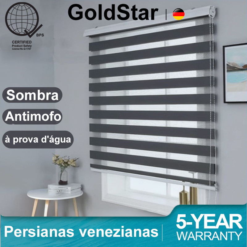 GoldStar Persiana 0.6-1.4*1.6MT Cortina Blackout Para Quarto Sala Cozinha Alemãs em Oferta na Shopee