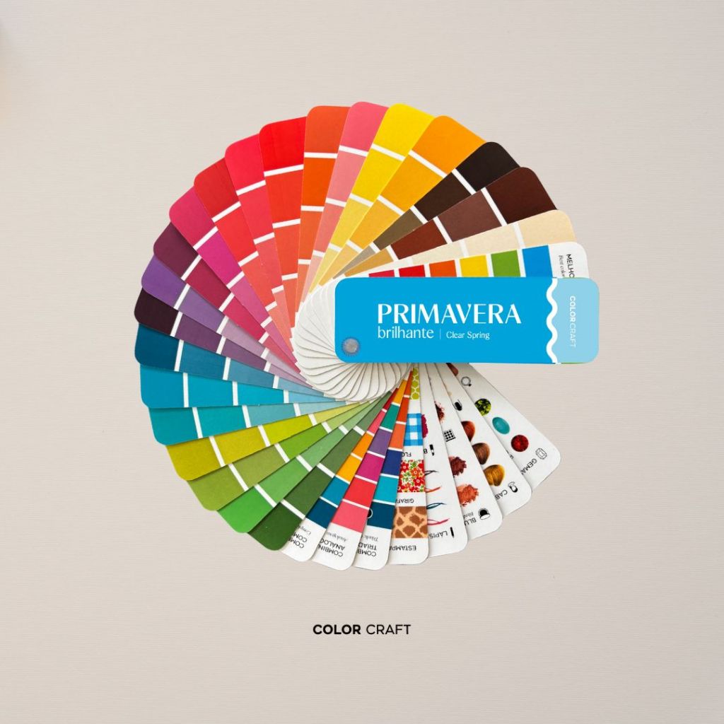 Cartela de Cores Coloração Pessoal Mini - PRIMAVERA BRILHANTE
