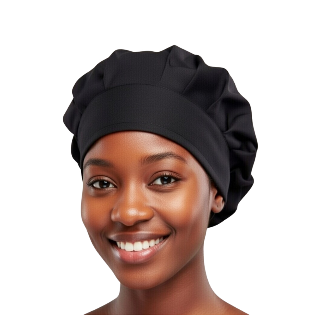 Touca Oxford Restaurante Elástico Chef Padaria Lisa