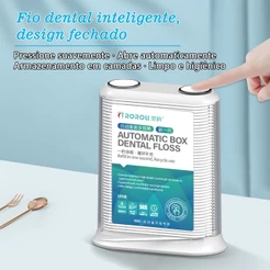 Fio dental automático para uso doméstico, limpeza da boca e dentes, limpeza diária para adultos e crianças