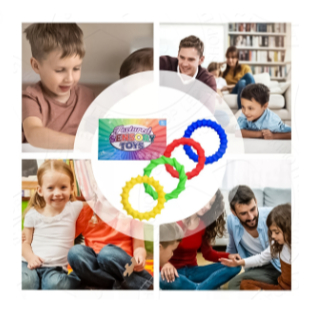 4 Peças Braceletes Sensoriais de Borracha Mastigáveis Práticos em Oferta na Shopee