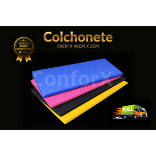 Colchonete 90cm x 40cm x 3cm Espuma D23/D28 Academia, Creche, Exercicios Abdominais, Ginastica, Yoga em Oferta na Shopee