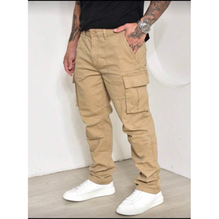 Calça Cargo Sarja Premium - Conforto, Qualidade e Estilo. em Oferta na Shopee