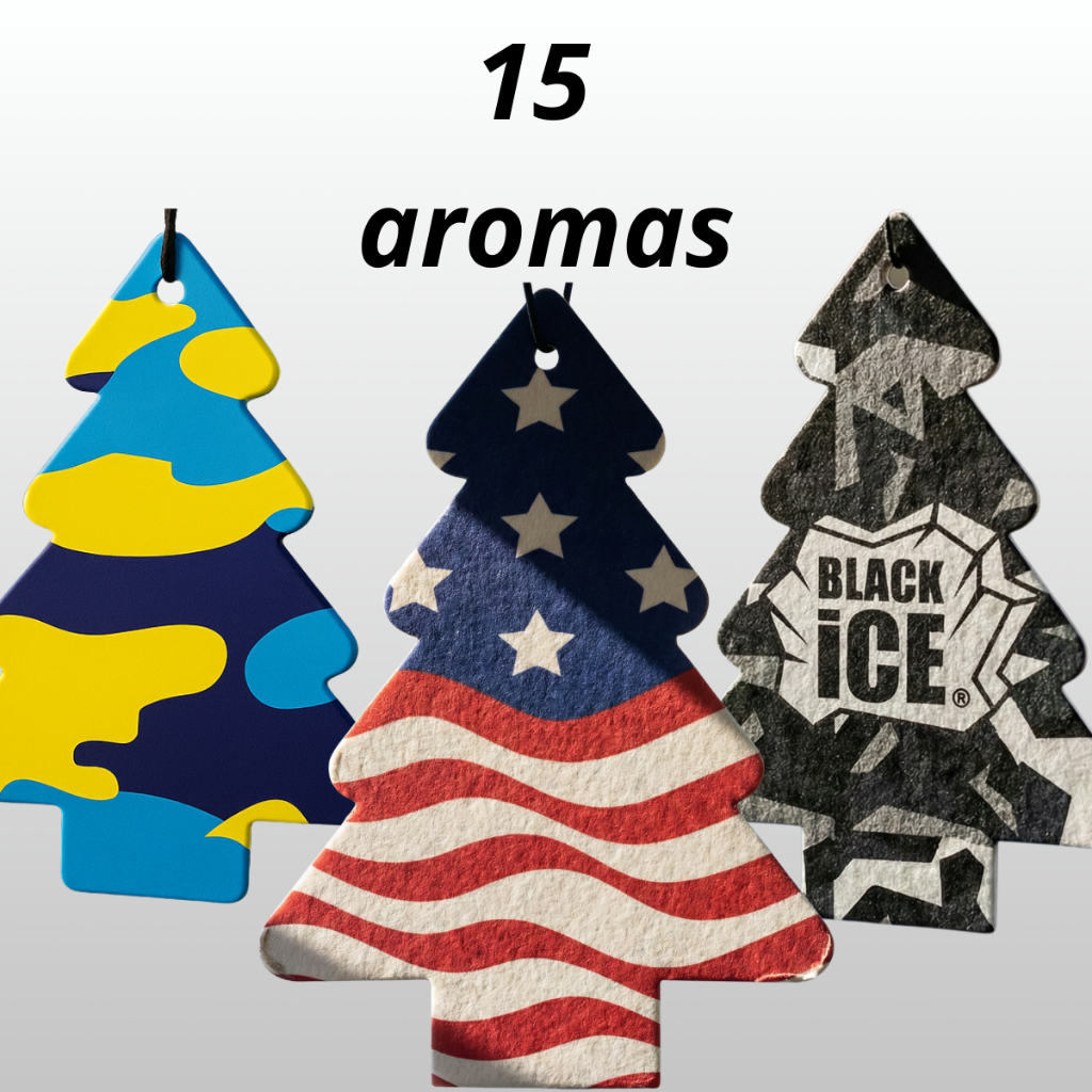kit 15 Unidades De Aromatizantes Para Carro Cheirinhos Pinheiro Personalizados ORIGINAL