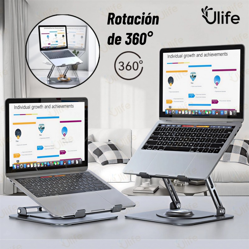 Suporte de Metal Ajustável Para Notebook 10 Ate 17" Giratória de 360° N263-UF