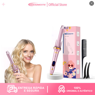 MAIMEITE Modelador De Cachos Giro Automático 25mm Profissional Rápido Aquecimento Bivolt em Oferta na Shopee