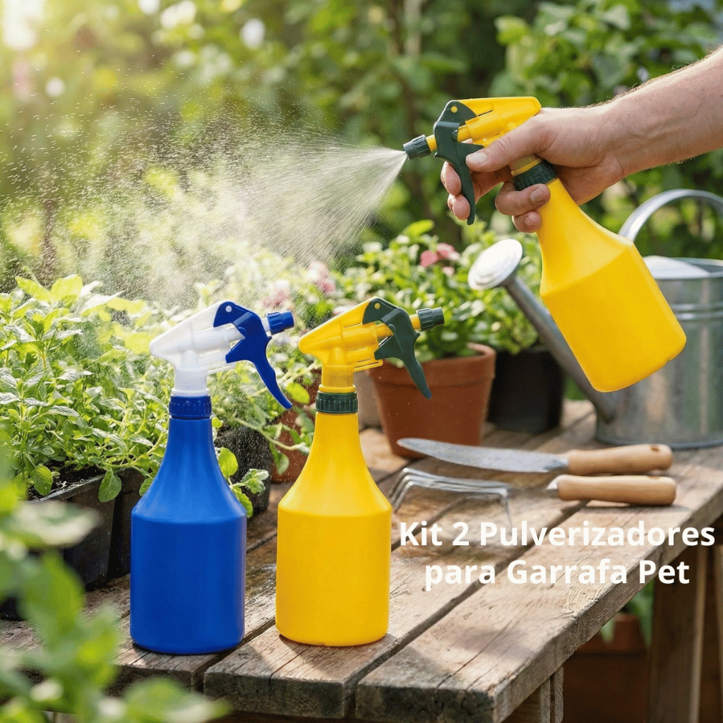 Kit com 2 Pulverizadores Burrifador para Garrafa Pet Bestfer