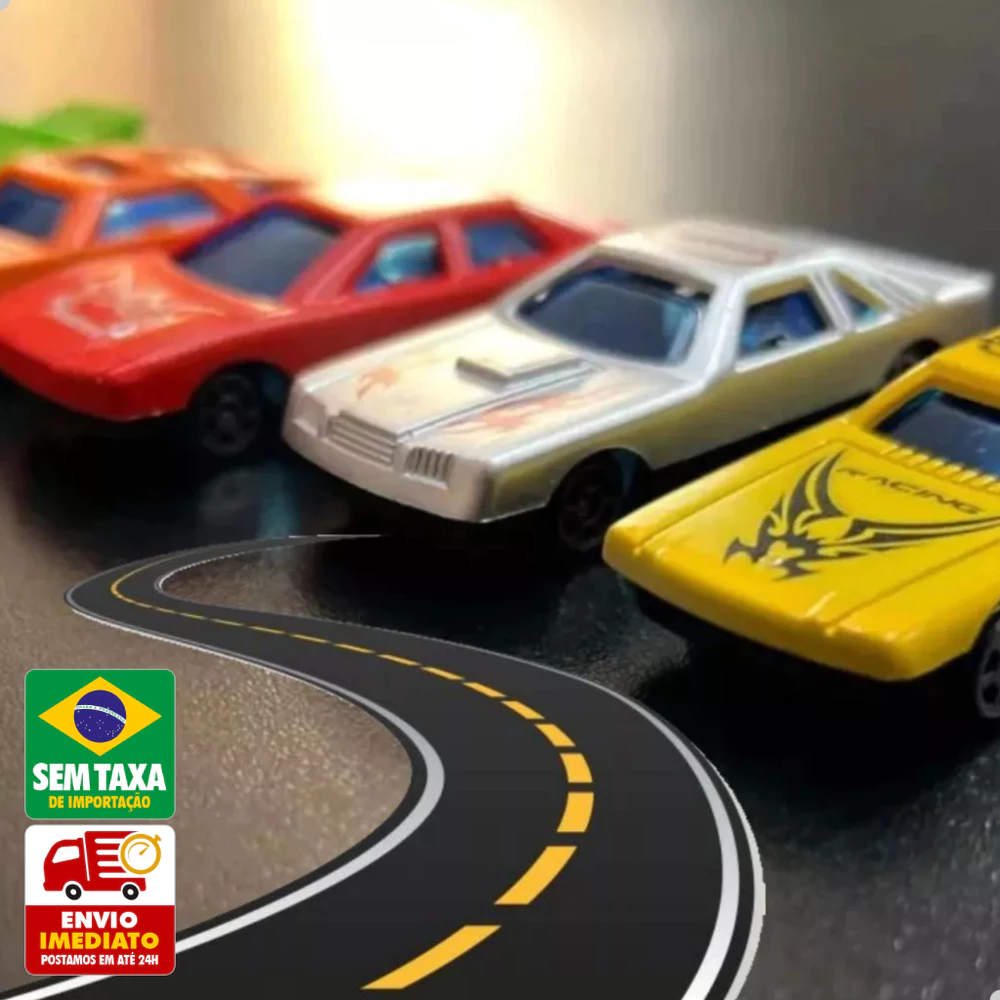 Kit Carrinhos de Brinquedo 3 ou 5 Unidades Mini Carros Velozes MD7265 MD7264