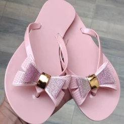 Rasteirinha adulta feminina pano