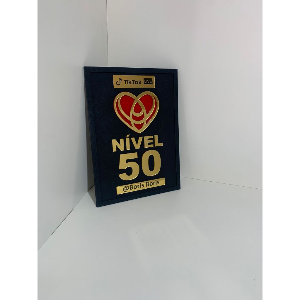 Placa TikTok Personalizada | Presente para Criadores | Decoração para Estúdio | MDF/Acrílico em Oferta na Shopee