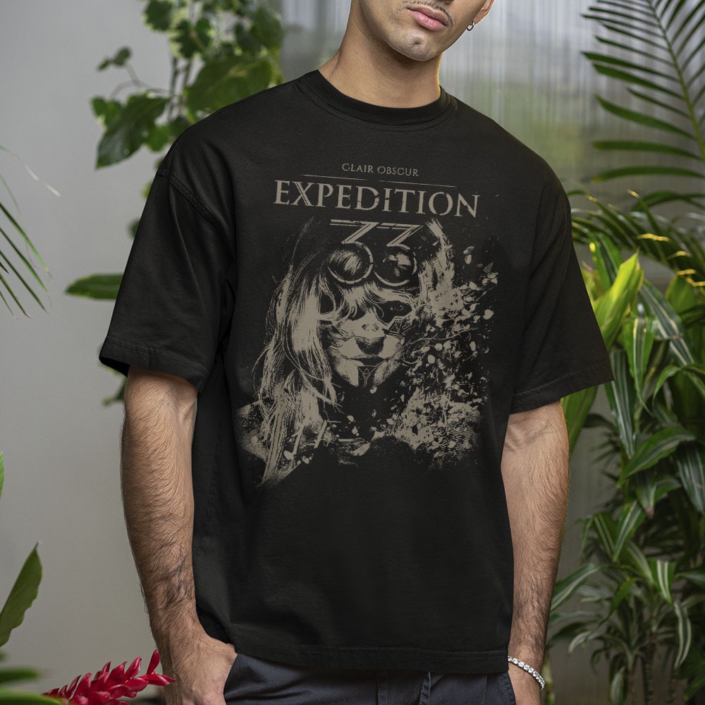 Camiseta Oversized Algodão Premium Gameplay Jogo Clair Obscur Expedition 33 Gamers