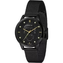 RELÓGIO LINCE FEMININO PRETO CAVEIRA LRN4809L36 P1PX
