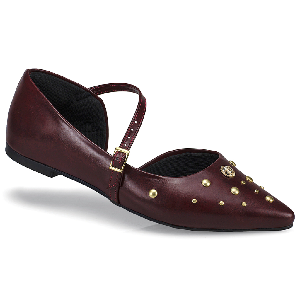 Sapatilha Feminina Slingback Bico Fino Sapato Moda Mule 6773