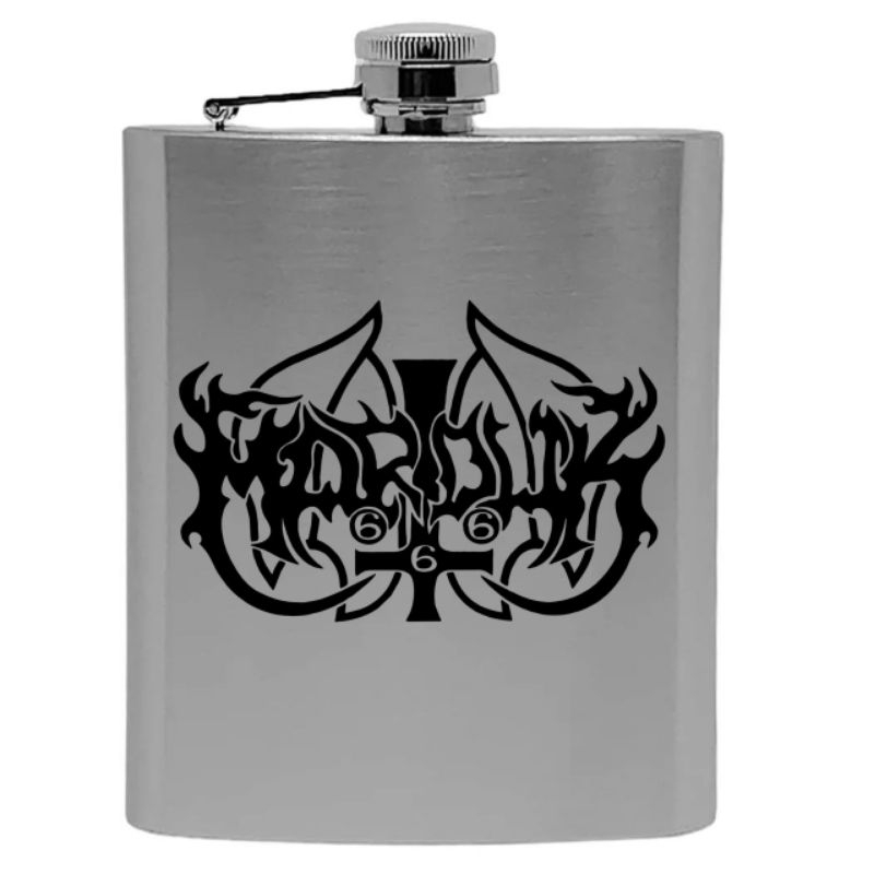 Cantil de Inox Marduk – 8oz | Black Metal