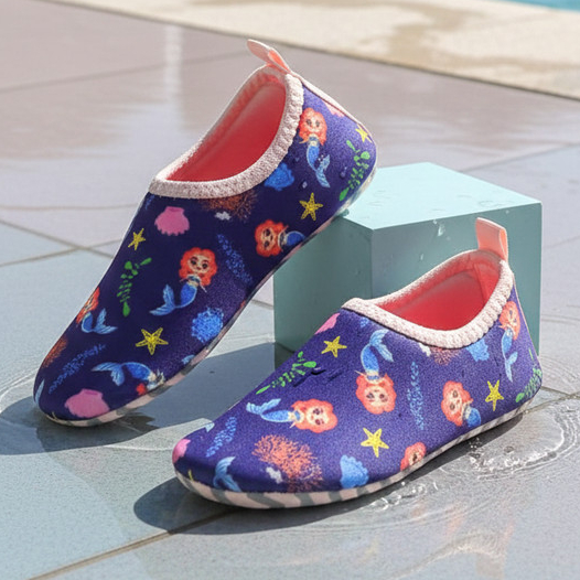 Sapatilha Infantil Aquática Antiderrapante Proteção Praia Piscina e Férias Crianças Bebês Dia Dia