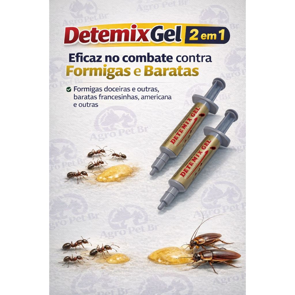 Detemix Gel  Elimina formigas e baratas em um só produto em Oferta na Shopee