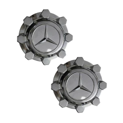Par Sobre Tampa Cubo Mercedes-benz C/porca Cromado