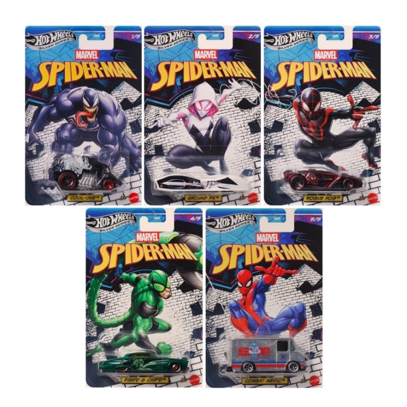 Hot Wheels Silver Series Marvel Spider-Man 1:64 - Mattel em Oferta na Shopee