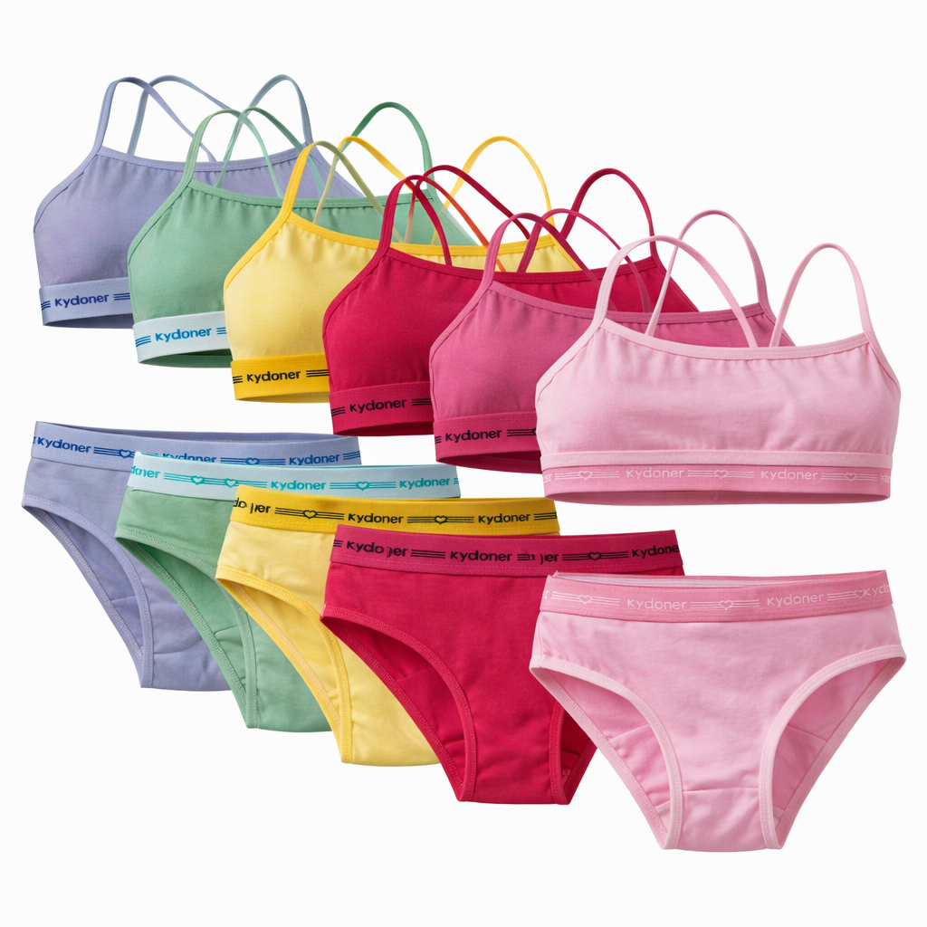 Kit 5 Conjunto Menina Moça Top e Calcinha Infantil/Juvenil em Oferta na Shopee