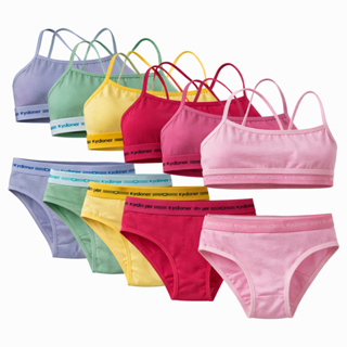 Kit 5 Conjunto Menina Moça Top e Calcinha Infantil/Juvenil em Oferta na Shopee