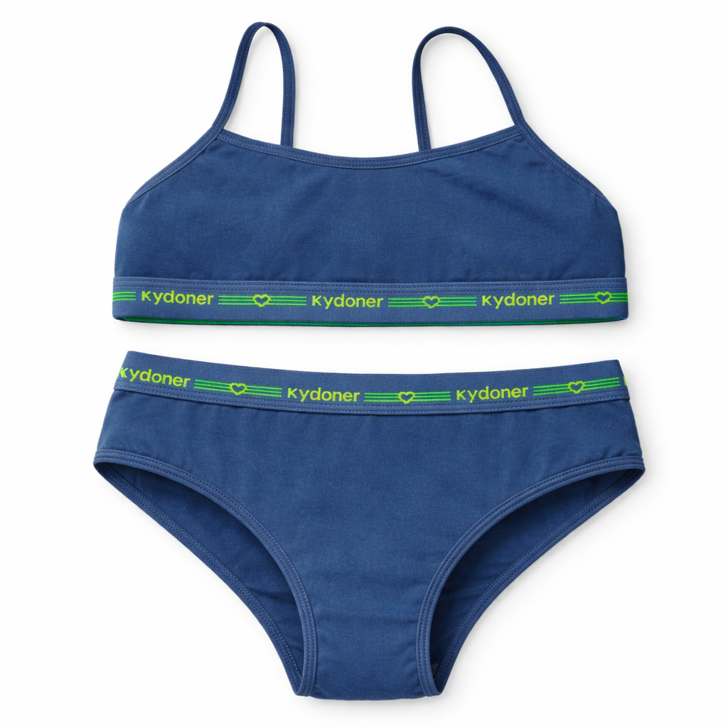 Detalhes do Kit 5 Conjunto Menina Moça Top e Calcinha Infantil/Juvenil