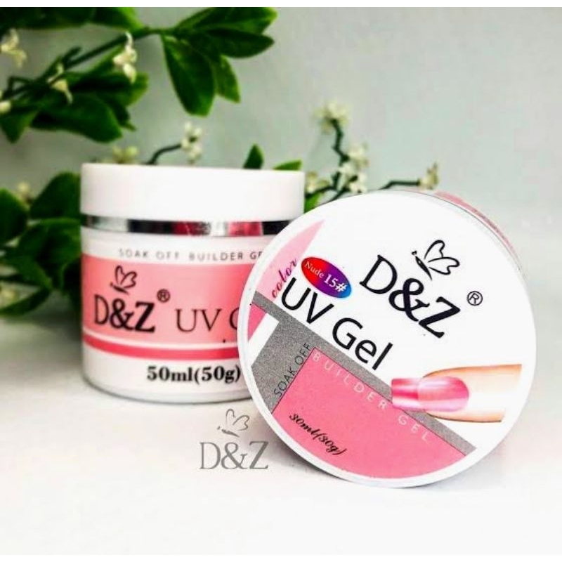 Gel Led uv  D&Z 50ml DeZ fibra de vidro e acrigel pote grande