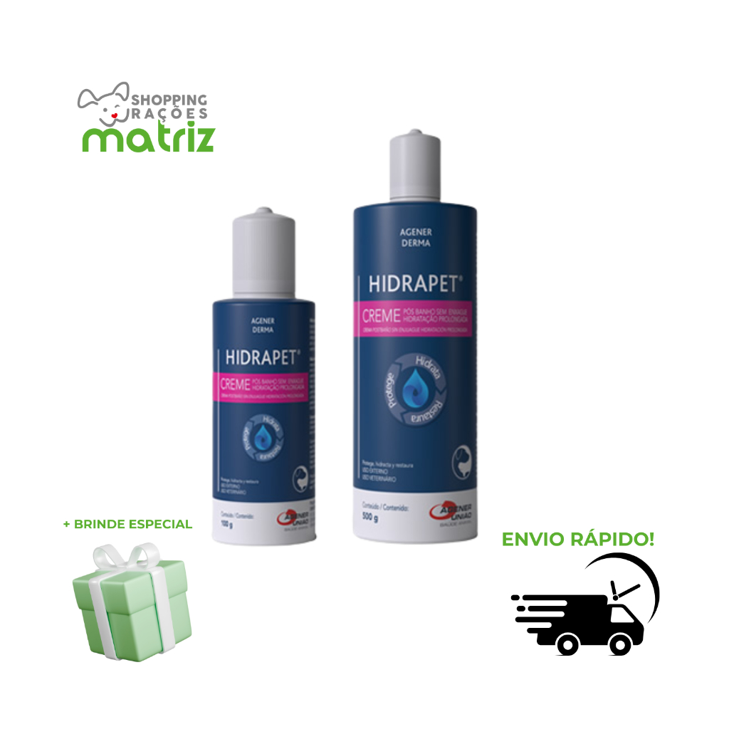 Creme Hidratante Hidrapet para Cães e Gatos - Hidratação e Facilidade de Desembaraço em Oferta na Shopee