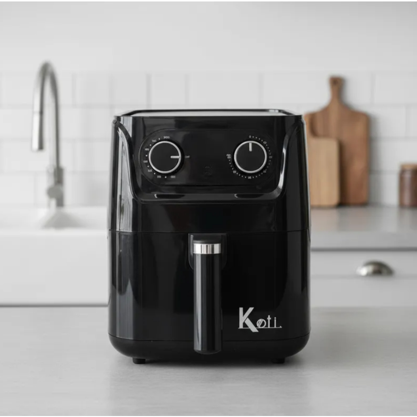 Fritadeira Air Fryer KOTI 5,5l 1500w  Preta E Inox 110v Ou 220v